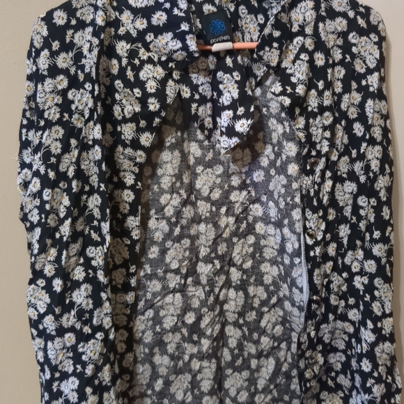 Coach Black Floral Blouse - Picture 1 of 6